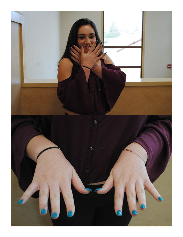 Freshman Ashley Daniele: 

“Well there is kind of a good thing to [fake nails] because it just looks better and it makes your nails look better. When you take them off, your nails look really unhealthy. I like it because it adds another accessory. [AIthough,] I advised not doing fake nails and maybe just doing shellac because really does ruin your nails. Even though it looks better and it cost a lot more money, I would just stick to regular nail polish or shellac so your nails can stay healthy.”