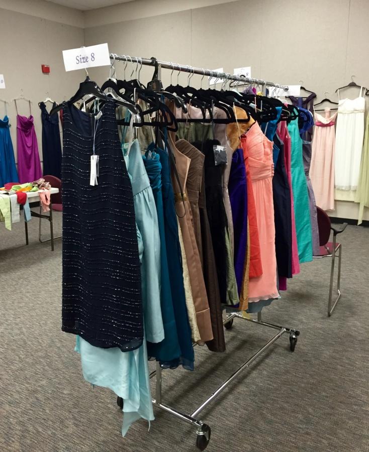 Prom dresses for juniors and seniors were available at a free/reduced price in the Powell Art Gallery from April 27 to 29.