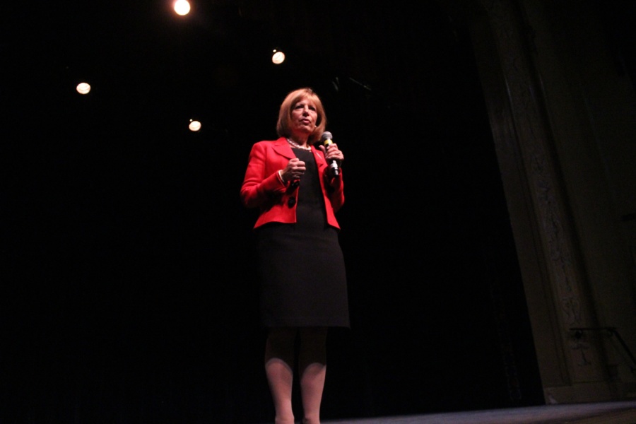 Rep. Speier shares life experiences, motivates students at Sequoia assembly