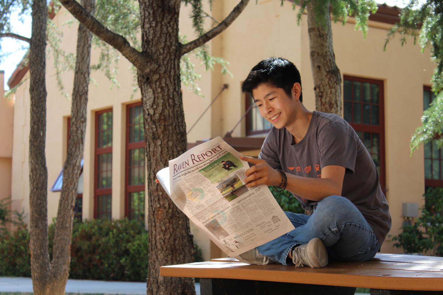 Xavier Boluna, Editor-in-Chief, reads the Raven Report at Sequoia