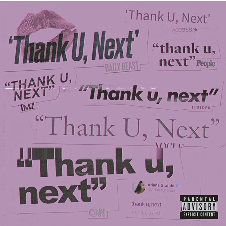Ariana+Grandes+single+thank+u%2C+next+was+released+on+Nov.+3%2C+2018+%28Image+via+%40arianagrande+on+Instagram%29