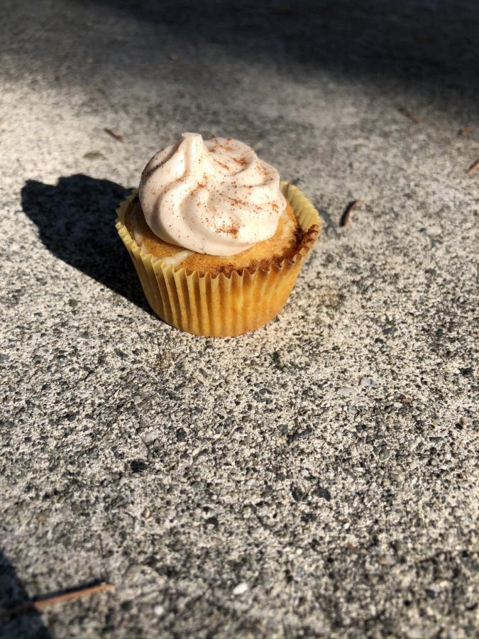 Pumpkin Cheesecake Swirl Cupcake