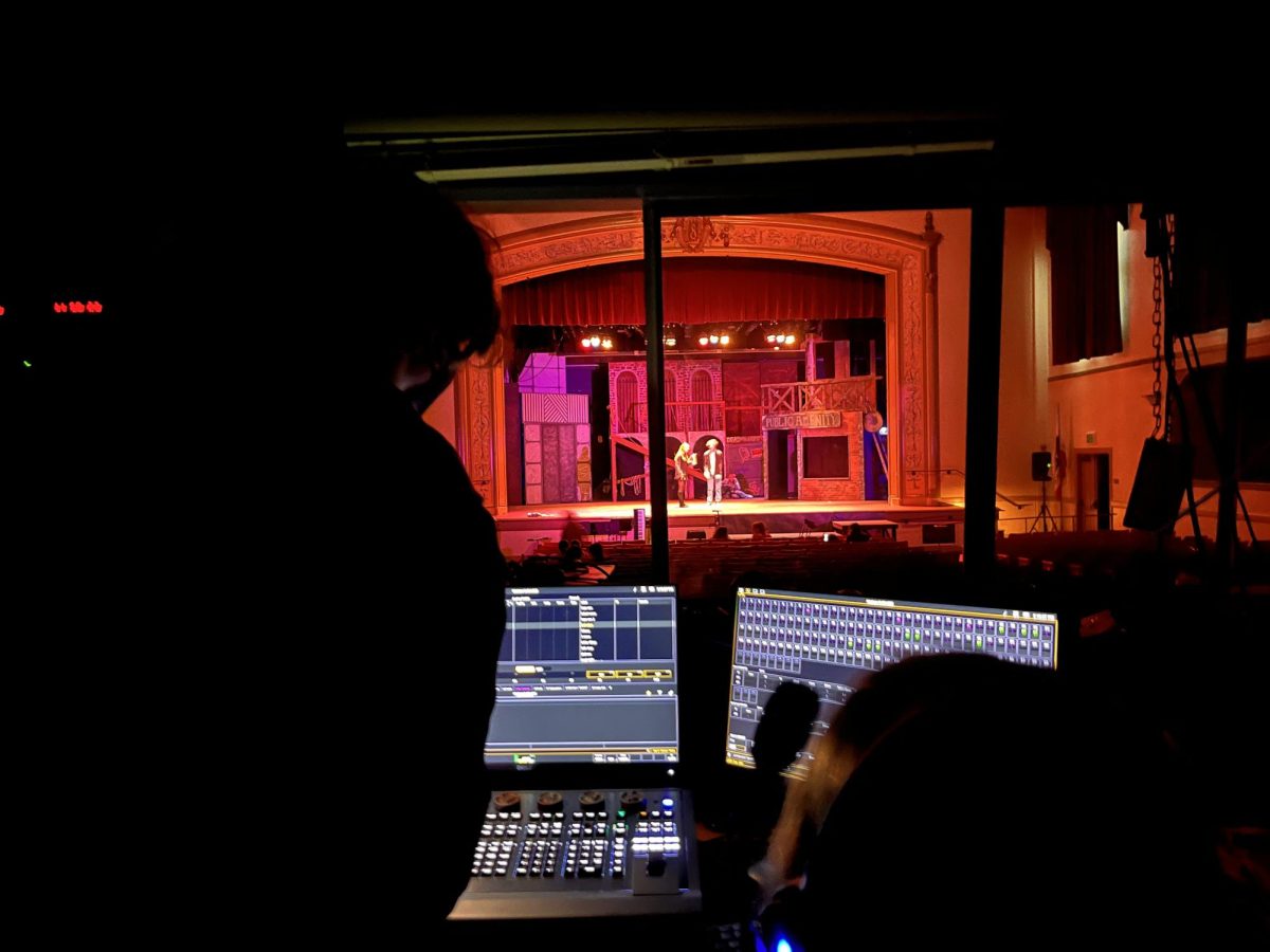 Lighting Technicians Operating the Lightboard