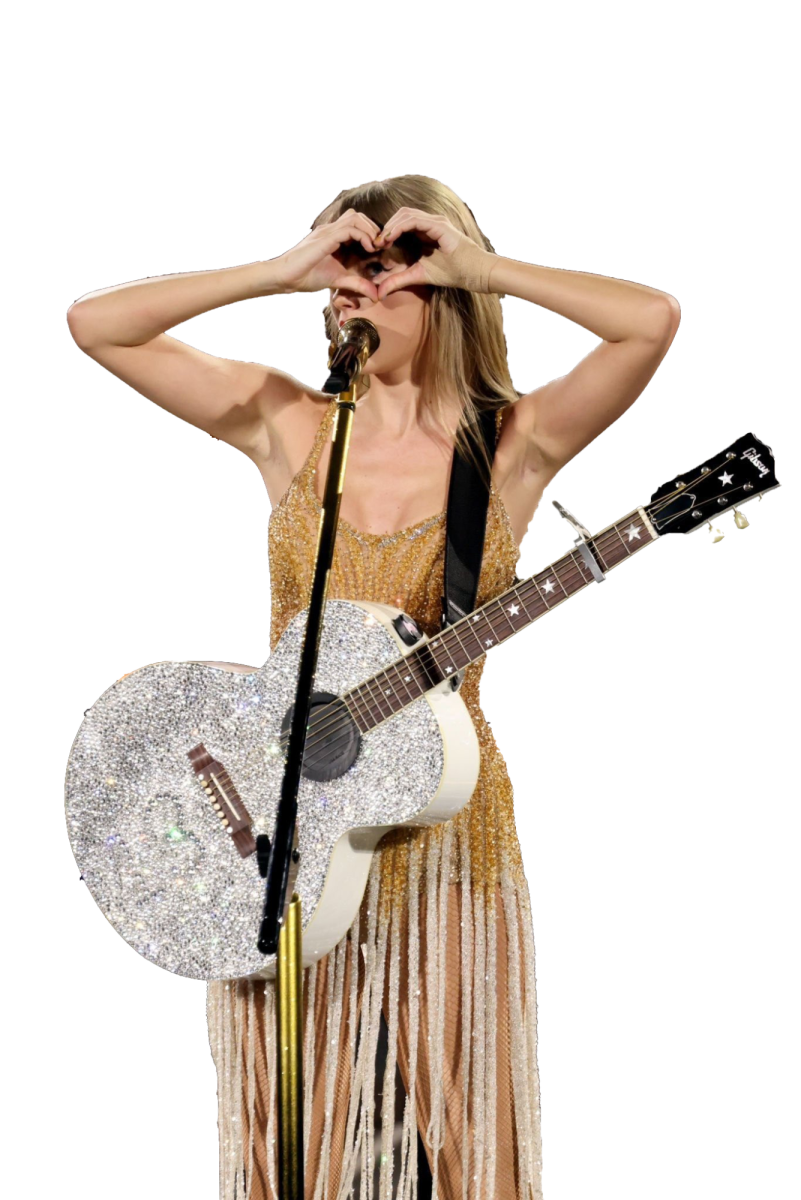 Taylor Swift during her Eras Tour performing Fearless (Taylor Version).