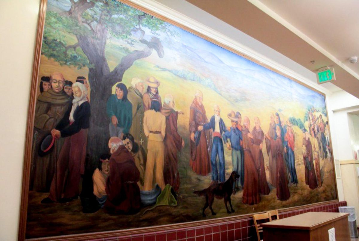 Sequoias front mural, via the Redwood City Pulse