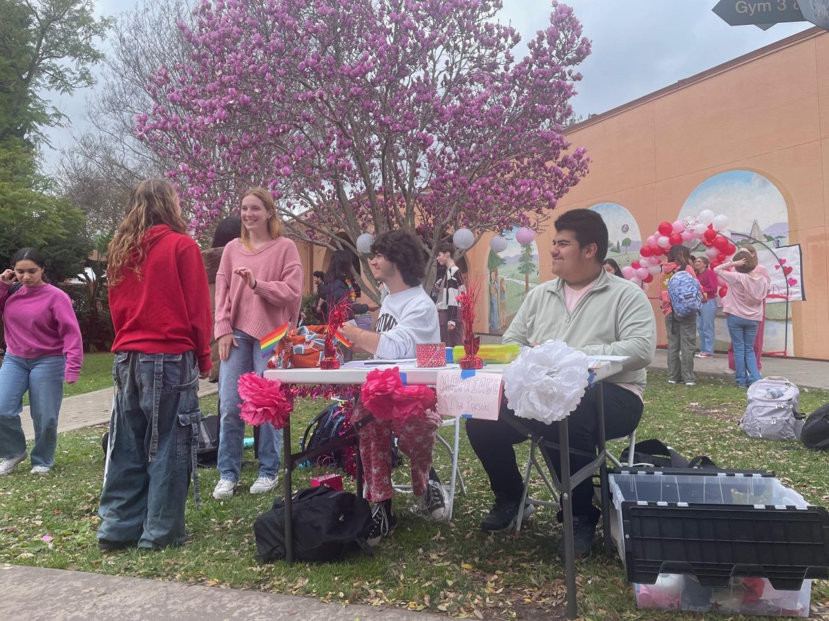 GSA club members work the Marriage Ceremony booth